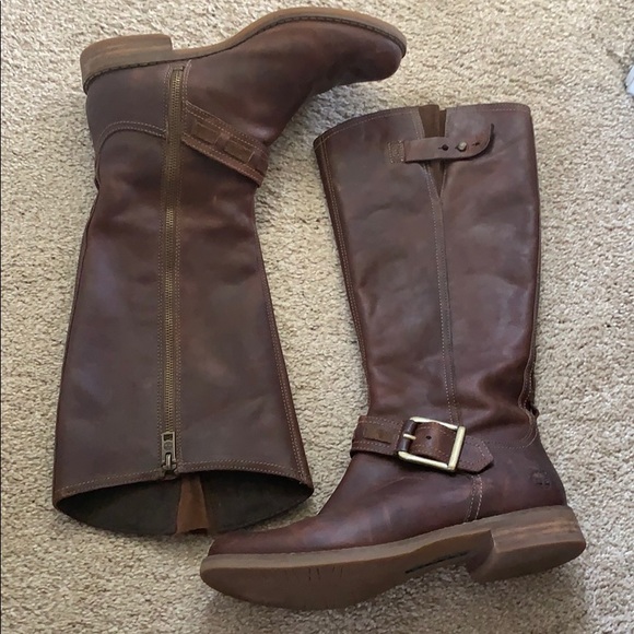 Timberland, brown, tall leather boot - Picture 2 of 4